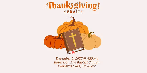 Copperas Cove Community Thanksgiving Service