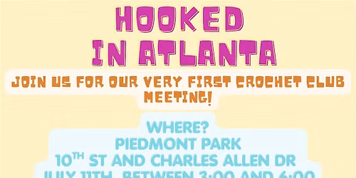 Hooked In Atlanta: Crochet Club Meeting