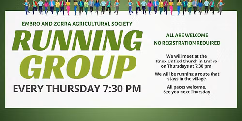 EZAS Running Group - Thursdays at 7:30pm