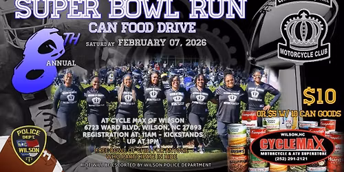 Queens of Chrome Motorcycle Club's 8th Annual Can Food Drive & Superbowl Run