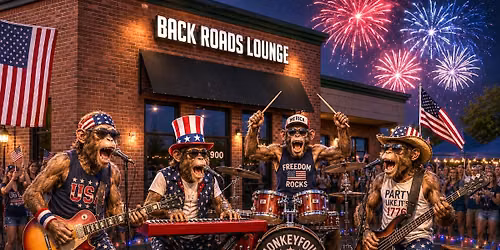 Monkeyfourth of July Party @ Back Roads Lounge