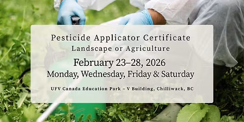 Pesticide Applicators Certificate \u2013 Landscape & Agriculture