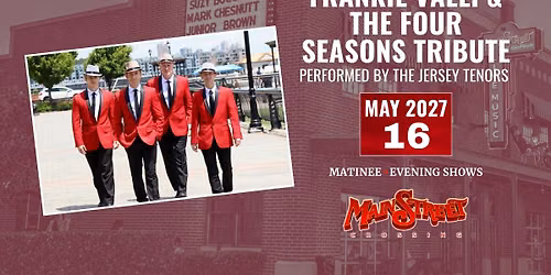 Frankie Valli and The Four Seasons Tribute by The Jersey Tenors (Matinee) | LIVE at MSC