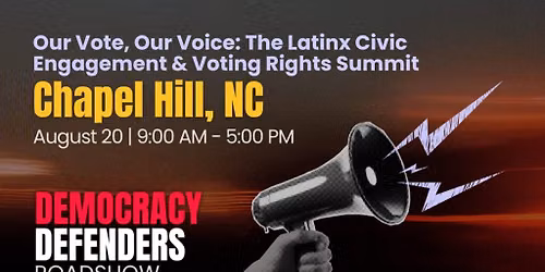 Chapel Hill, NC: Democracy Defenders Roadshow