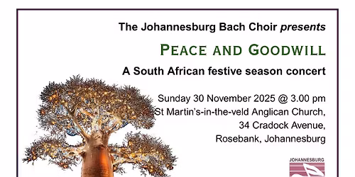 Johannesburg Bach Choir Festive Season Concert