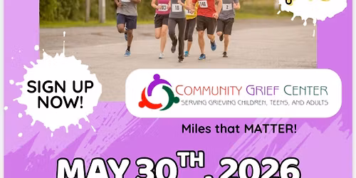 Dash4Hope 5K Run\/Walk - Benefits the Community Grief Center