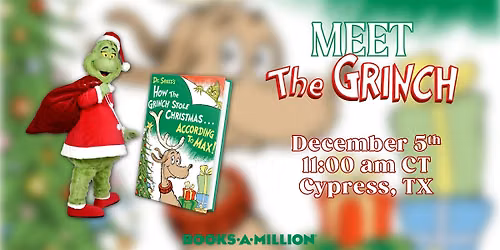 A Festive Meet & Greet With The Grinch at BAM Cypress, TX!