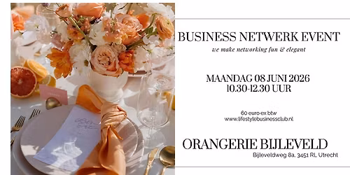 Business Event in de Kassen Orangerie Bijleveld