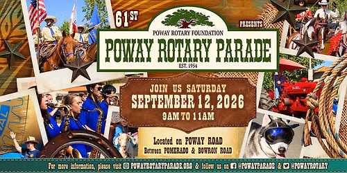 61st Annual Poway Rotary Parade