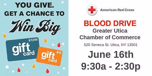 Blood Drive at the Greater Utica Chamber
