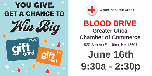 Blood Drive at the Greater Utica Chamber