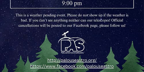 Summer Star Parties with the Palouse Astronomical Society