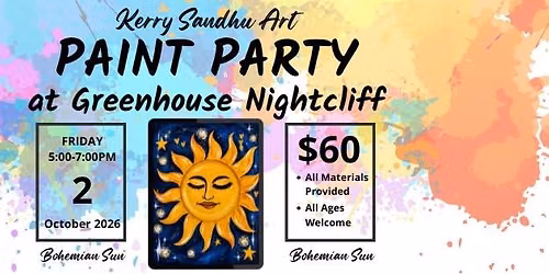 \u2600\ufe0f Bohemian Sun Paint Party at Greenhouse Nightcliff \ud83c\udfa8