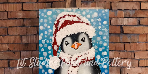 Frosty Flippers Paint and Sip Canvas Class