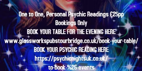 \ud83d\udd2e Christmas Special \u2013 Psychic Night at The Glassworks Pub \ud83d\udd2e