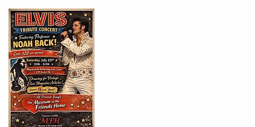 ELVIS TRIBUTE CONCERT WITH NOAH BACK MUSIC
