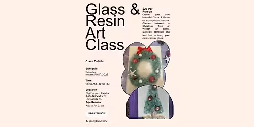 Glass and Resin Art Class w\/ Pat Tuggle