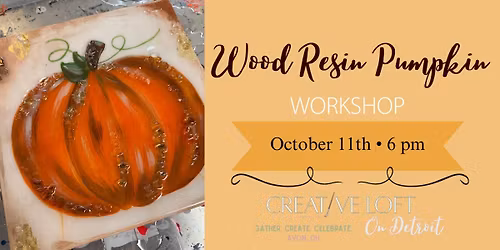 Wood Resin Pumpkin