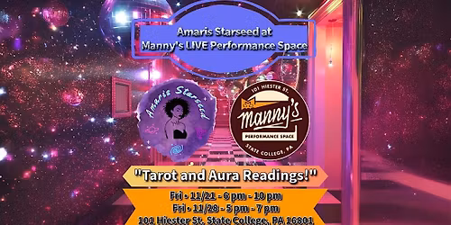 Amaris Starseed at Manny\u2019s LIVE Performance Space!