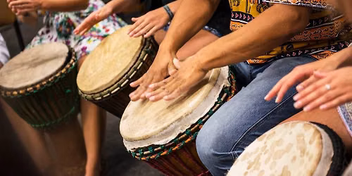 June 28 West African Community Drumming Workshop on the Farm