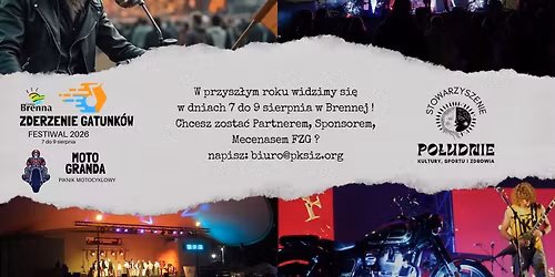 Festiwal Zderzenie Gatunk\u00f3w i MOTO GRANDA 2026 w Brennej