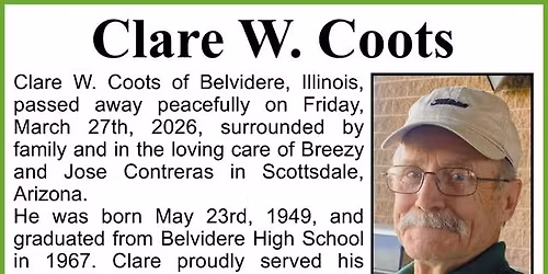 Clare W Coots Celebration of Life