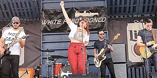 White Ford Bronco at The Bullpen -- June 5th