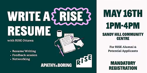 Resume Building Workshop with RISE Ottawa