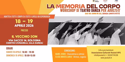 La memoria del corpo- workshop teatro-danza over '40 Bologna