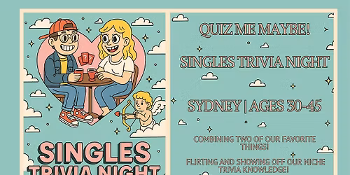 Singles Trivia Night: Quiz Me Maybe | Sydney | Ages 30-45