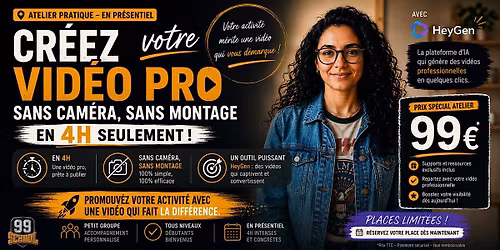 Cr\u00e9ez votre vid\u00e9o de vente IA en 4h \u2022 Sans cam\u00e9ra, pr\u00eate \u00e0 publier !