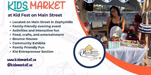Kids Market at Kid Fest on Main Street Zephyrhills