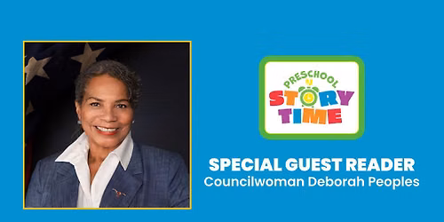 Preschool Story Time with Councilmember Peoples - East Regional Library