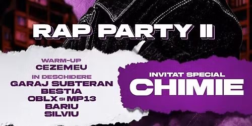 RAP PARTY  INVITAT CHIMIE