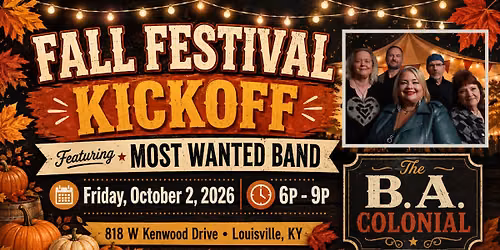 LIVE MUSIC AT THE B.A. COLONIAL W\/MOST WANTED
