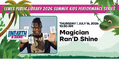 Kids' Summer Reading Performance: Magician Ran'D Shine