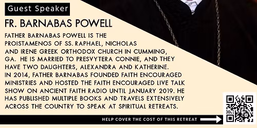 PARISH RETREAT WITH GUEST SPEAKER FR BARNABAS POWELL