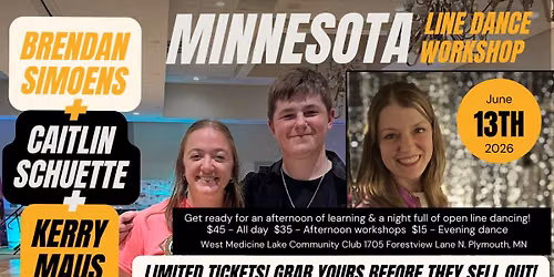 Line dance Workshop & Social Special Event! - June 13th, 2026