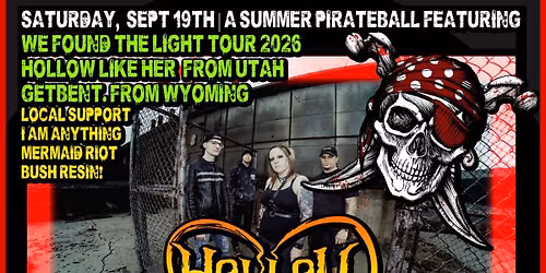 HOLLOW LIKE HER & GETBENT. ON TOUR | I AM ANYTHING | MERMAID RIOT | BUSH RESIN | PHO CAO | SEPT19