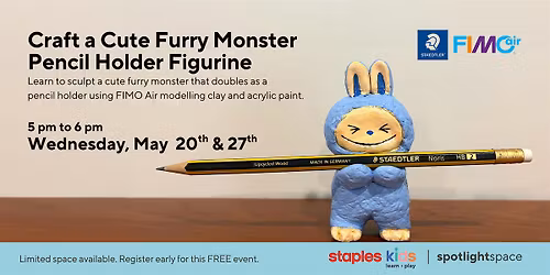 Craft a Cute Furry Monster Pencil Holder Figurine Store 266