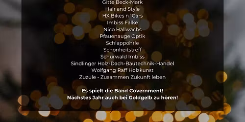 Novemberlichter in der Ortsmitte Schanbach