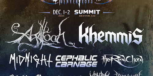 Decibel Metal and Beer Fest - 2 Day Pass at Fillmore Auditorium Denver