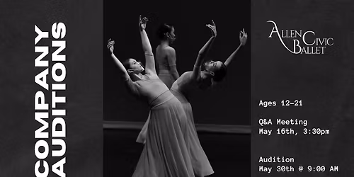 Allen Civic Ballet Company Auditions
