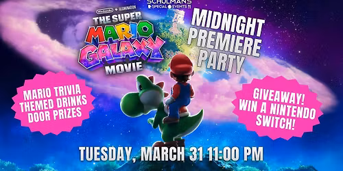 The Super Mario Galaxy Movie MIDNIGHT PREMIERE PARTY