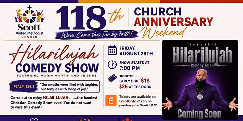 HilariLujah Comedy Show - Scott UMC 118th YearCelebration