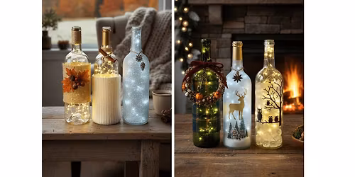 \ud83c\udf77 Light Up Your Fall & Winter: Wine Bottle Fairy Light Class! \ud83c\udf7e