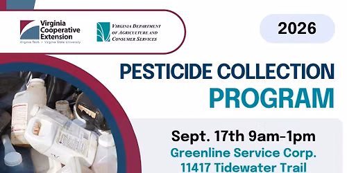 2026 Fredericksburg Area Pesticide Collection Program