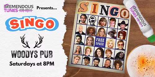 Saturday Night SINGO at Woodys Pub Lake Country!