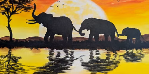 Sip & Paint "Savanna Parade"