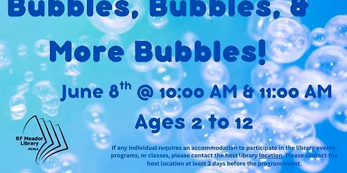 Bubbles, Bubbles, & More Bubbles!